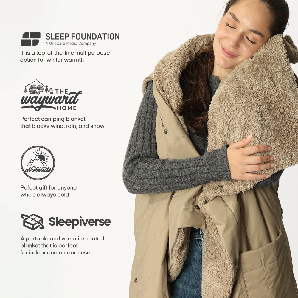 Wearable Battery Operated Heated Blanket- Z-Style 7.4V