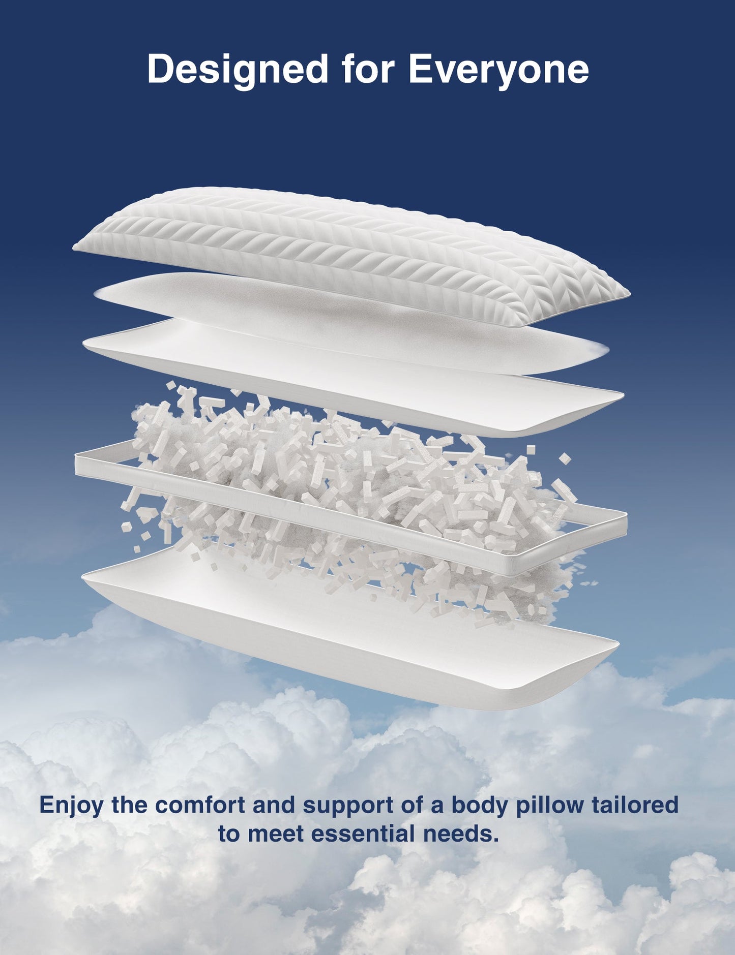 PostureAlign Basic Body Pillow