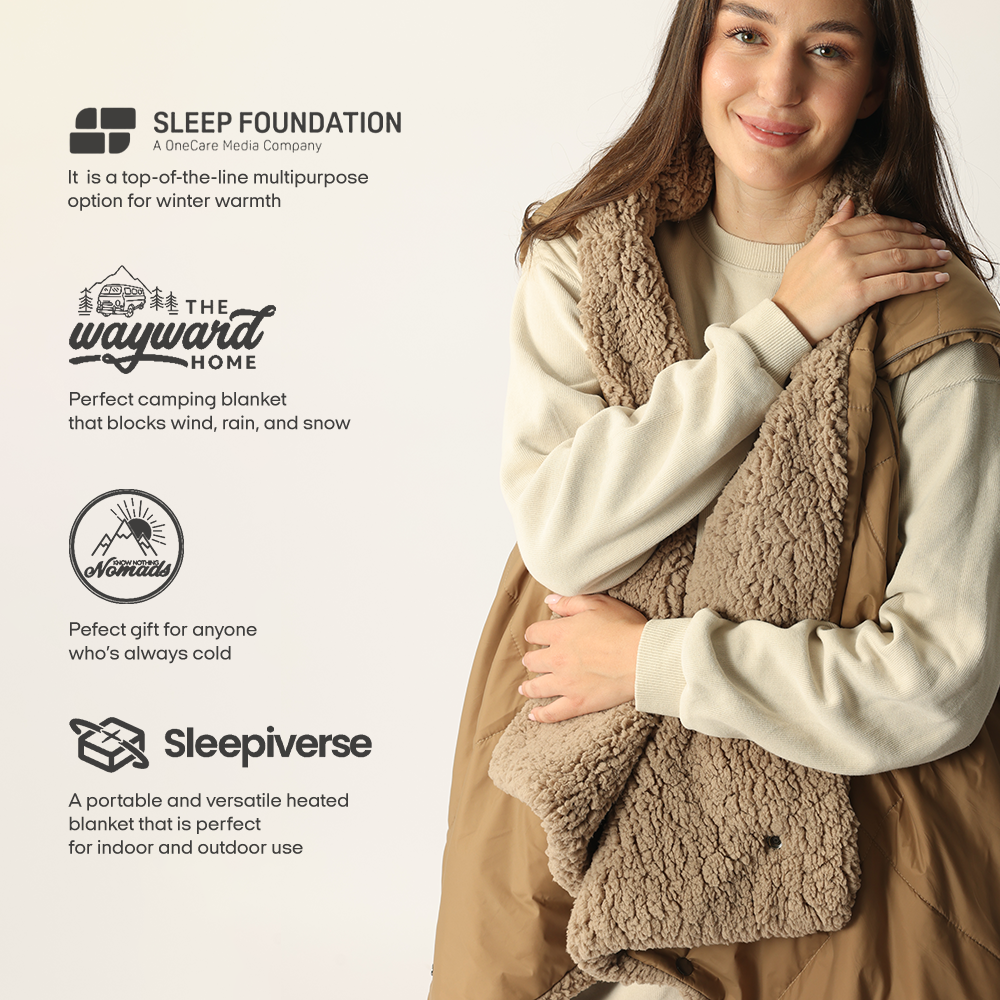 Wearable Battery Operated Heated Blanket Z-Style 9V